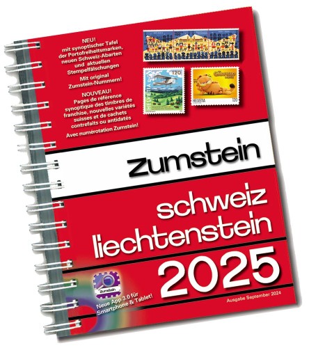 Zumstein Katalog Schweiz - Liechtenstein 2025 (Spiralbindung)